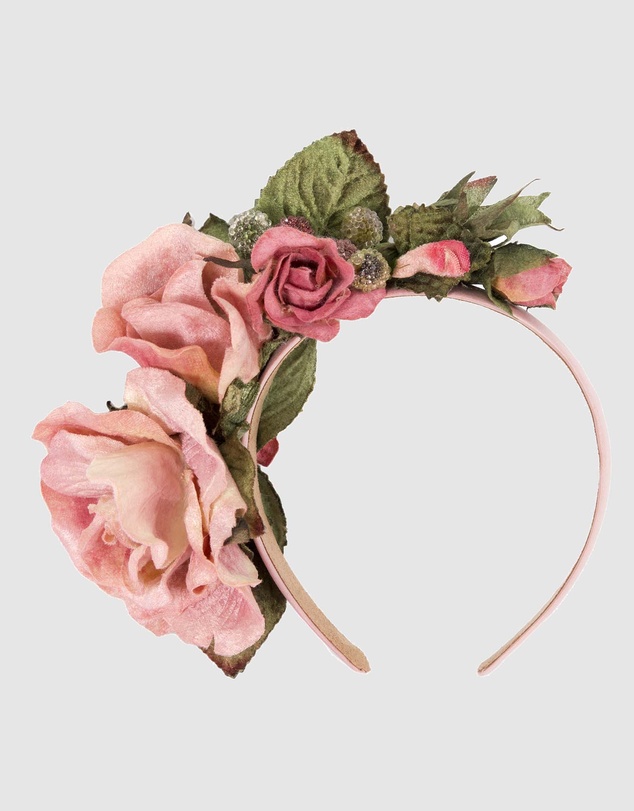 Max Alexander - Pink Vintage Flowers Fascinator Headband