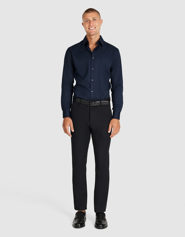Tarocash - Cy Slim Textured Bamboo Shirt