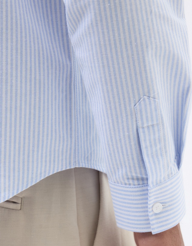 AERE - Cotton Stripe Oxford Shirt