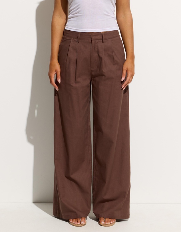 Dazie - Golden Hour Cotton Blend Tailored Pants