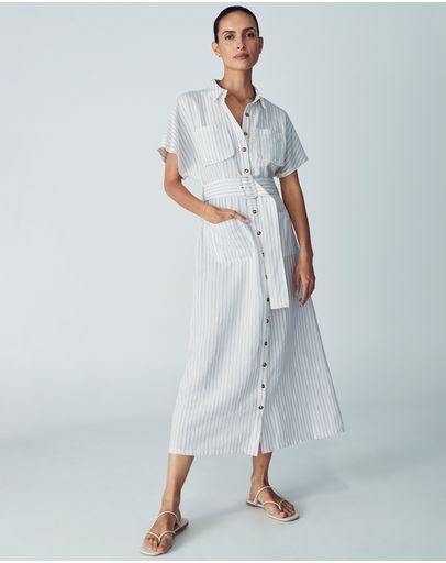White Pinstripe