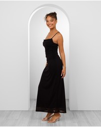 Pilgrim - Orlando Cowl Neck Mesh Gown