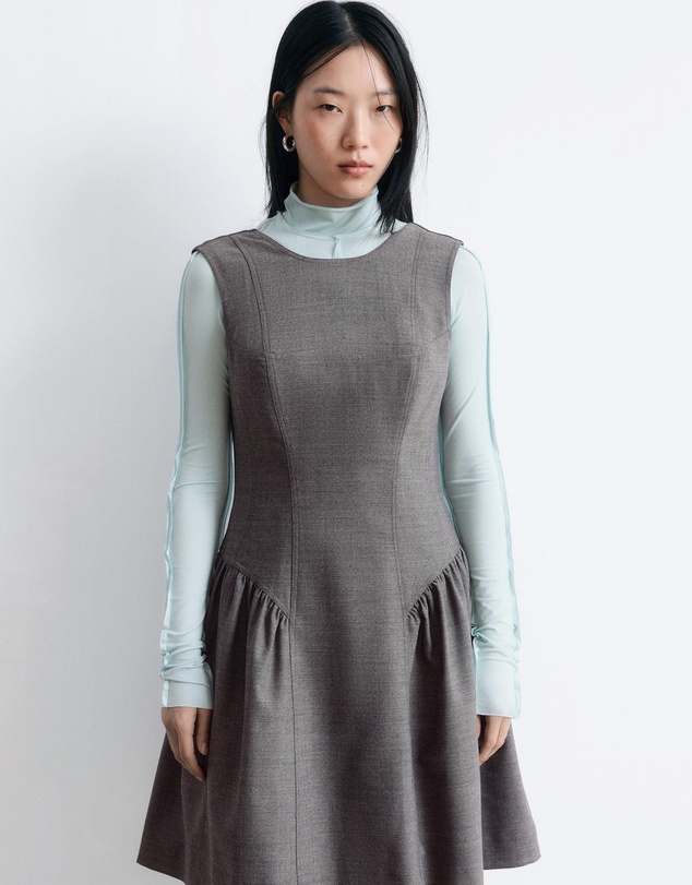 & Other Stories - Flared Wool Mini Dress
