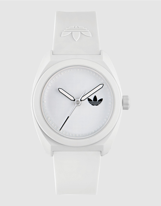 adidas Originals - Project Three 42mm Ceramic Case with White Dial and Resin Strap