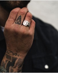 Haze & Glory - ICONIC EXCLUSIVE - Ring Signet The Thunder in 925 Sterling Silver
