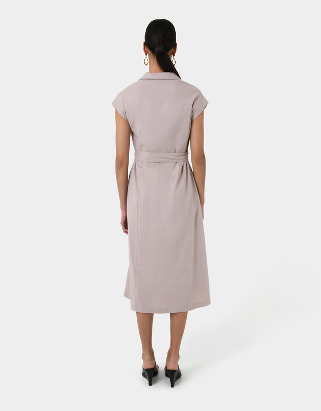 Forcast - Kade V-Neck Linen Dress