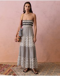 BOTEH - Levante Shirred Maxi Dress