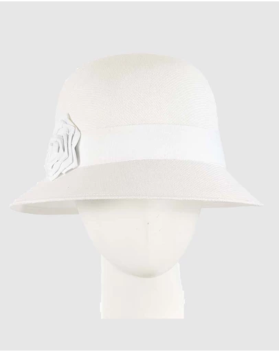 Max Alexander - Cloche White Rose Bucket Hat