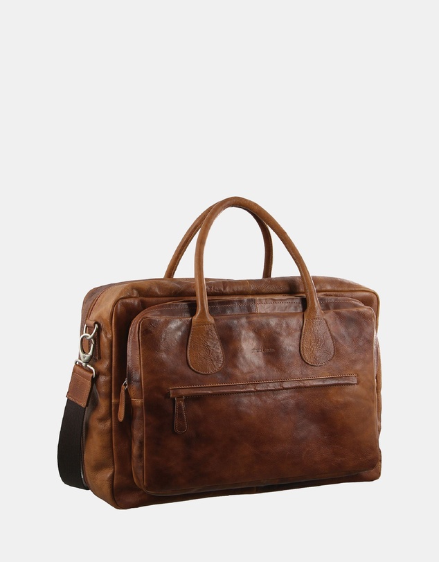 Pierre Cardin - Pierre Cardin Rustic Leather Business Bag