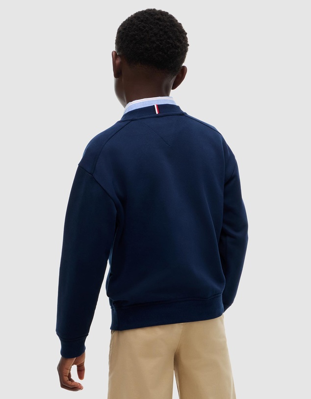 Tommy Hilfiger - Logo Sueded Crew Neck Sweatshirt - Teens