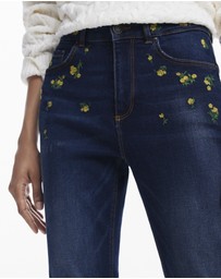 Desigual - Floral denim pants