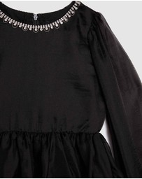 Bardot Junior - Wednesday Organza Trim Dress - Kids-Teens