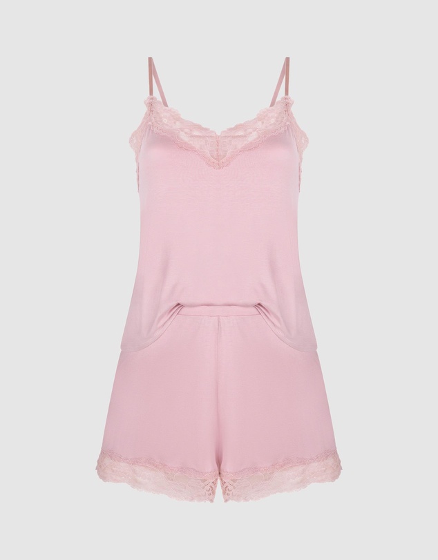 Hunkemoller - Cami Jersey Lace Nana Pyjama Set