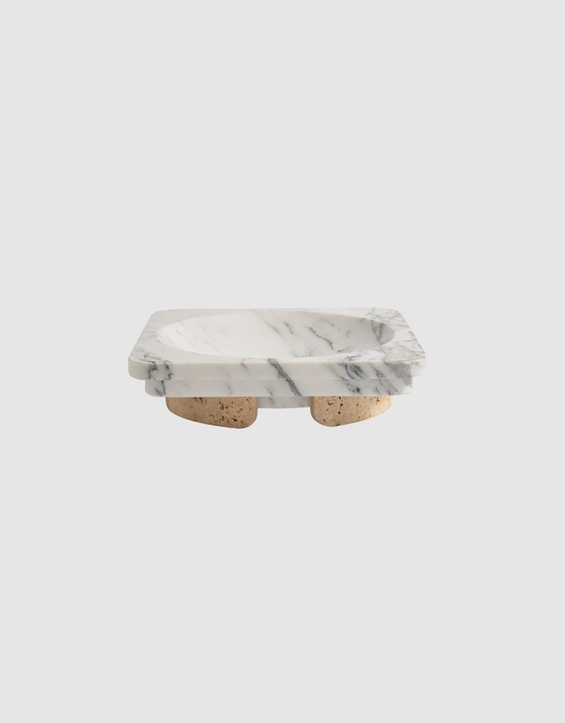 Greg Natale - Caldera Bowl Arabescato & Travertine