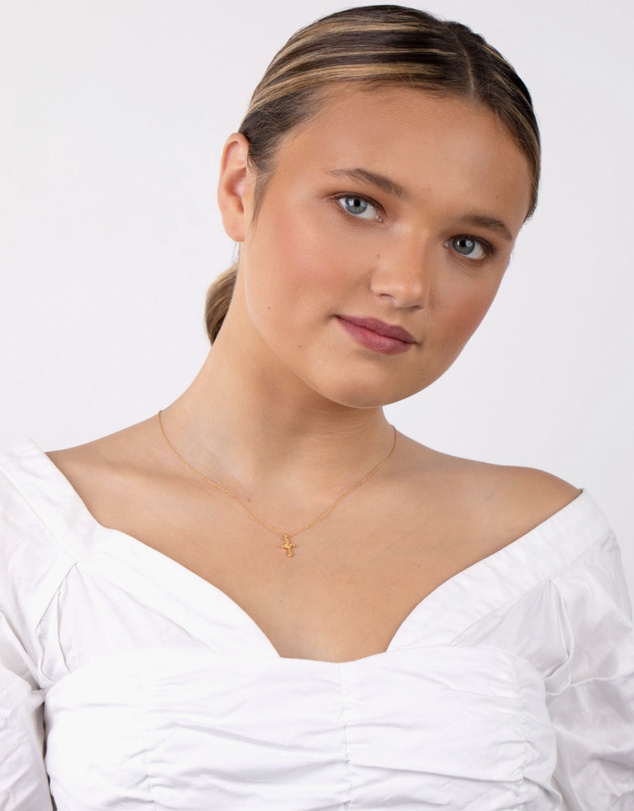 Lovisa - Gold Plated Sterling Silver Cross Necklace