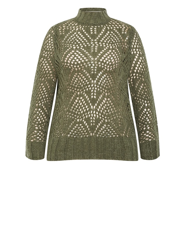 City Chic - Beck Wool Blend Jumper