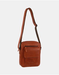 Pierre Cardin - Pierre Cardin Leather Men's Multi-Compartment Crossbody Bag