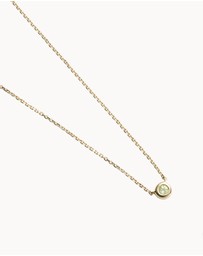 Kirstin Ash - Petite Birthstone Necklace August Peridot