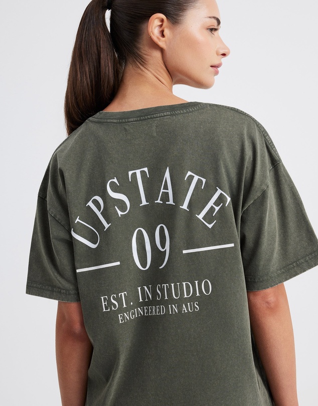 Upstate - Thrive Tee - Washed Ivy