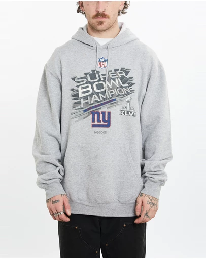 Vintage by The Real Deal - Pre Loved - Vintage NFL New York Giants Hooded Sweatshirt