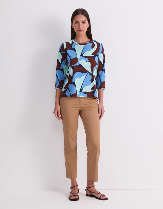 Sportscraft - Wave Print Half Sleeve Mercerised Tee