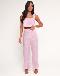 Petal & Pup - Devlin Cotton Pant - Pink Gingham