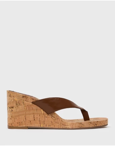 Betts - Sable 2 Thong Wedge Sandals