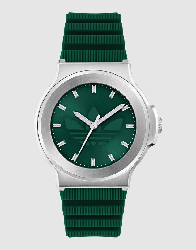 adidas Originals - Expression Three Steel Green Silicone Watch