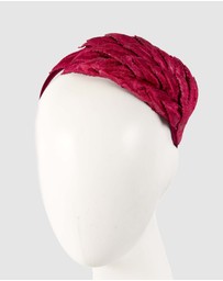 Max Alexander - Small red fascinator headband