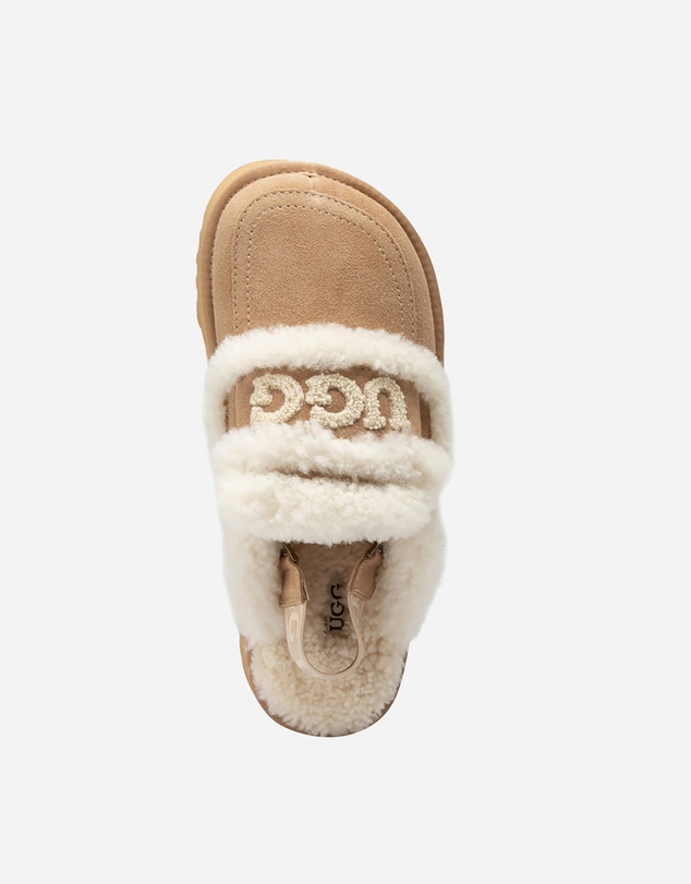 Ozwear Connection Uggs - Ugg Violet Shearling Platform Slipper (Elastic Logo) (Detachable Feature)