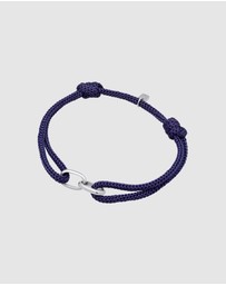 Kuzzoi - ICONIC EXCLUSIVE - Bracelet Men Oval Nylon in 925 Sterling Silver