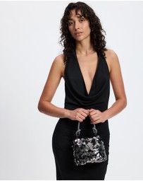 GUESS - Holiday Shine Top Handle Pouch