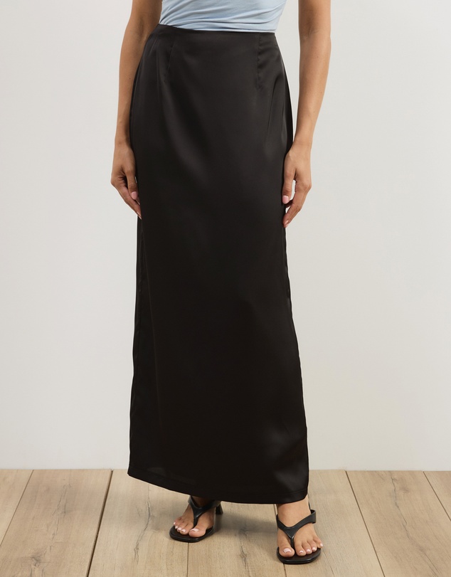 Atmos&Here - Lowen Satin Maxi Skirt