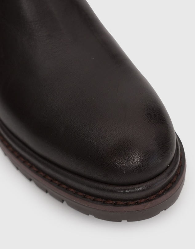 Betts - Indigo Leather Chelsea Ankle Boots