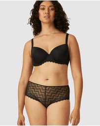 Naturana - Mid Rise Zig Zag Lace Brief