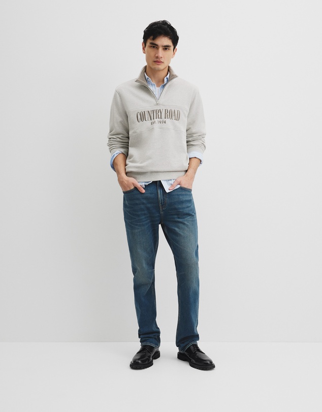 Country Road - Australian Cotton Half Zip Heritage Sweat