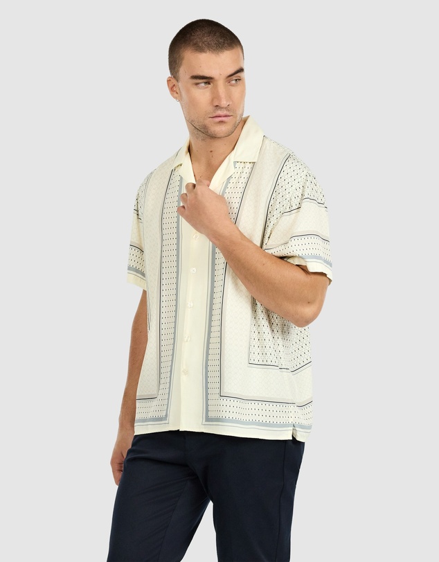 Tarocash - Nicco Viscose Geo Shirt