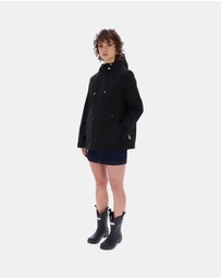 Hunter - Women’s Originals Lightweight Waterproof Jacket in Black
