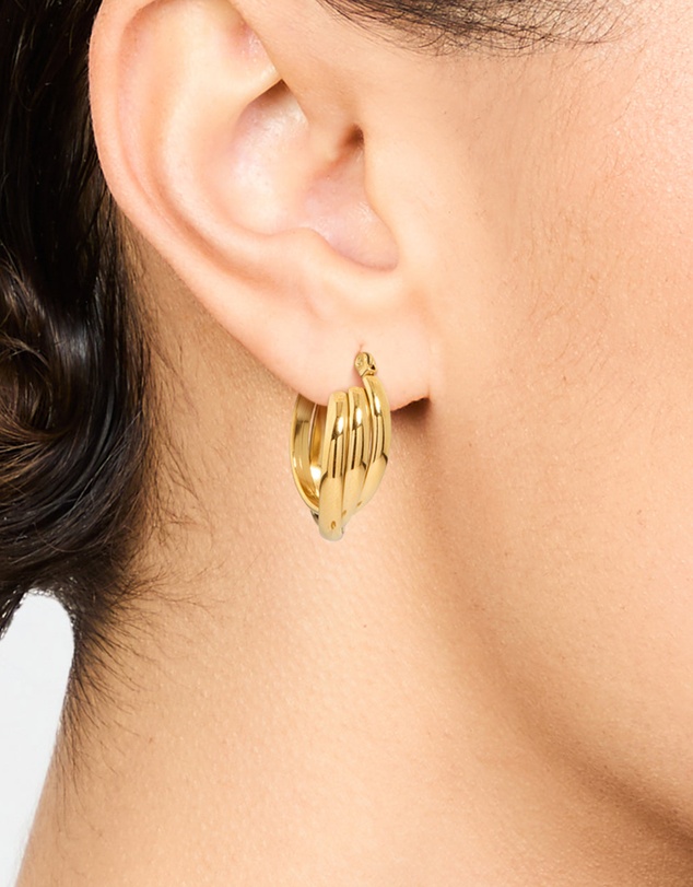 Lovisa - Waterproof Gold Plated Stainless Steel Hoop Earrings
