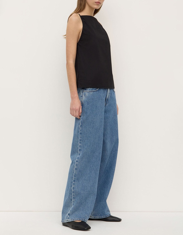 Assembly Label - Annie Poplin Tank Black
