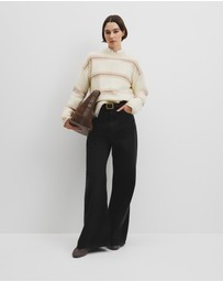 Country Road - Extrafine Merino Stripe Crew Neck Knit