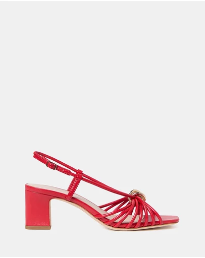 Loeffler Randall - Minna Strappy Mid Heel Sandal W/ Hardware