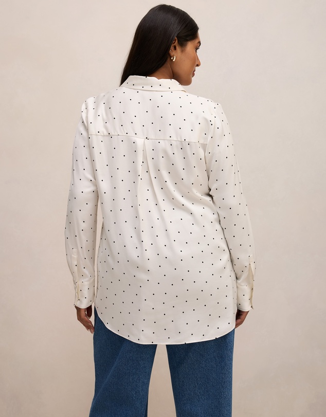 Forever New Curve - Coco Curve Satin Shirt