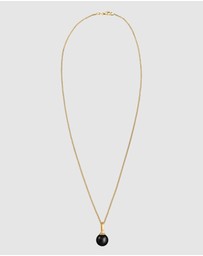 Elli Jewelry - Necklace Bead Synthetic Pearl Round Classic In 925 Sterling Silver Gold Plated