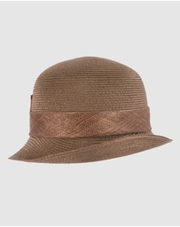 Max Alexander - Summer Brown Cloche Hat