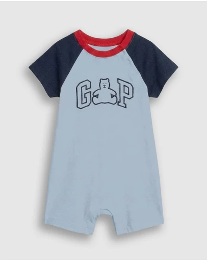 GAP - French SS Raglan Logo Shorty - Babies