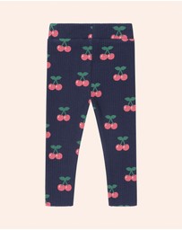 Huxbaby - Very Cherry Rib Leggings - Babies