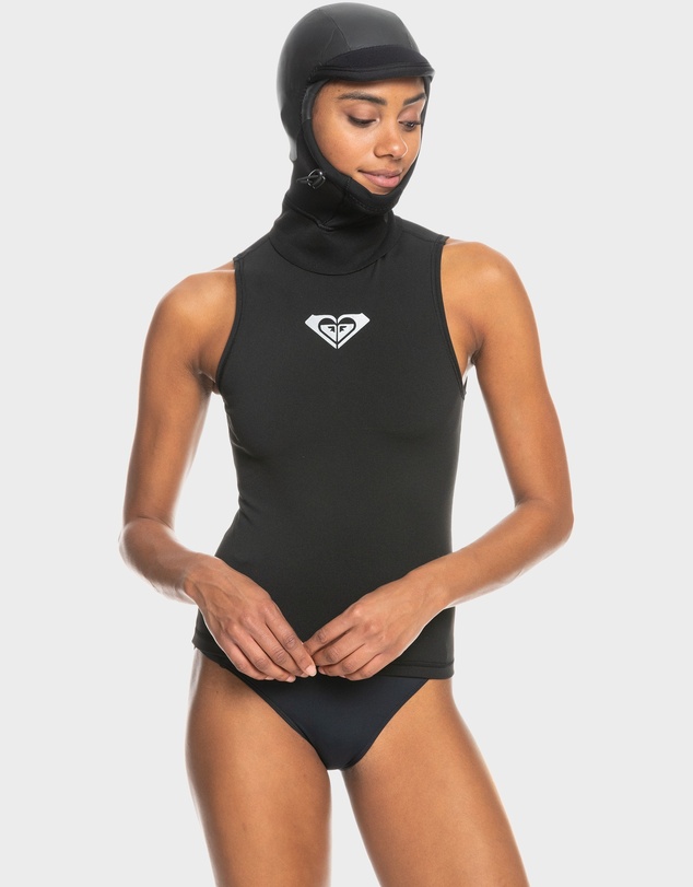 Roxy - Womens 2mm Swell Series Hooded Wetsuit Vest