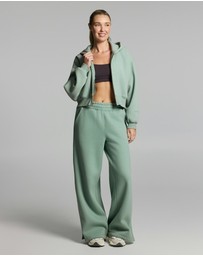 Rockwear - Luxe Fleece Cropped Zip Through Hoodie