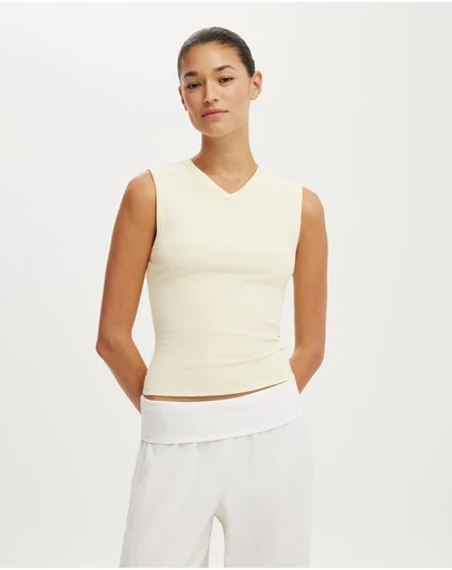 Cotton On - 90S V Neck Tank